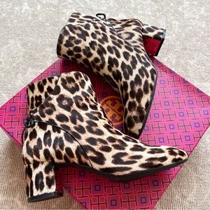 Tory Burch Laila Leopard Booties